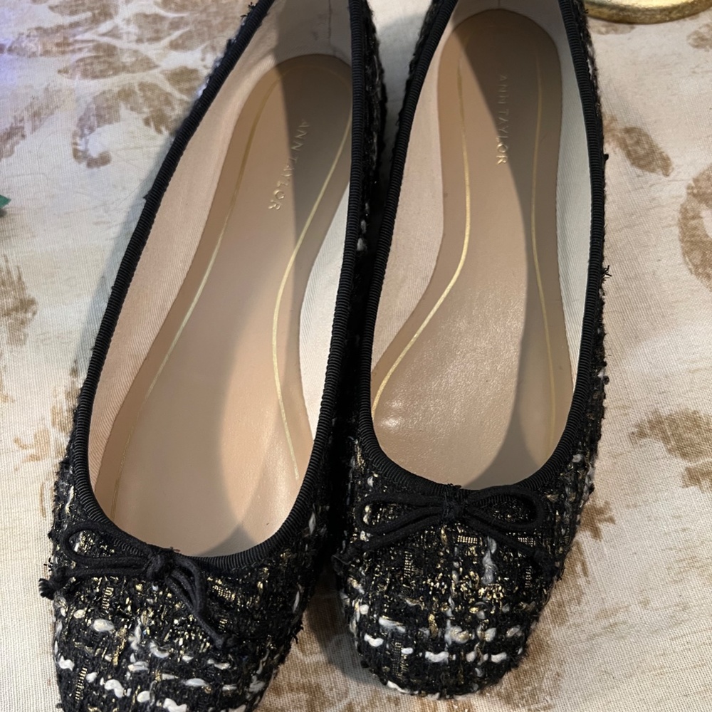 Ann Taylor Matilde Tweed Ballet Flats Size 7